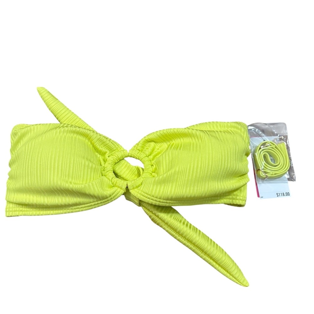 Vince Camuto Limoncello‎ Ring Bandeau Bikini Top Removable Strap Medium NWT